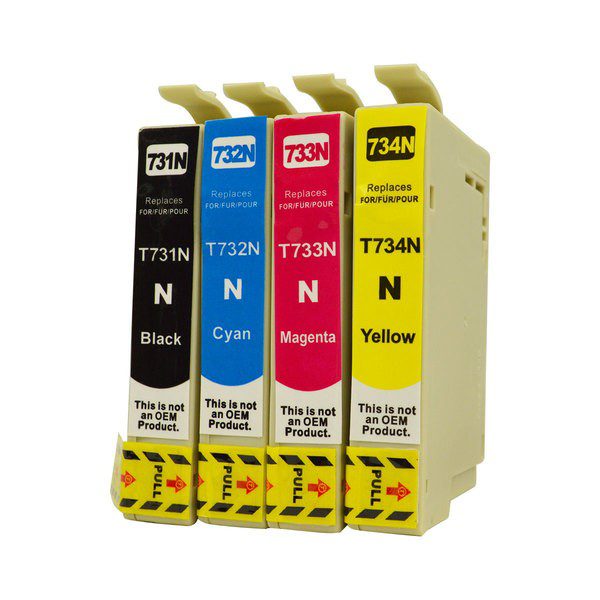 Epson 73N (BK+C+M+Y)(代用)(4 pcs)(可自選顔色)